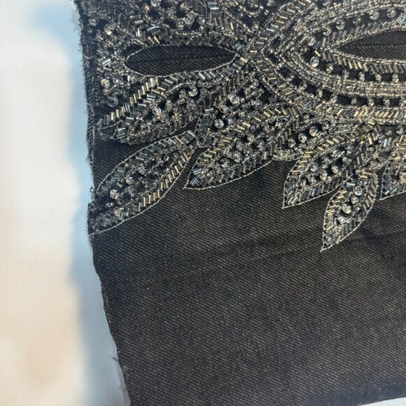 Ralph Lauren Black Label Heavy Leg Sequin Beaded Beads Size 28 - Picture 10 of 12